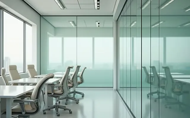 Modernes Büro mit Glaswänden – professionelle Büroreinigung in Berlin